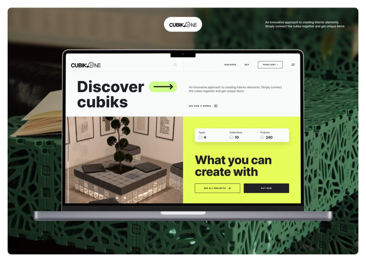 CUBIK.ONE — главная страница