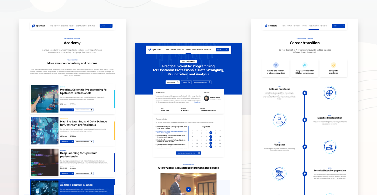 Spartexa — кабинет ученика