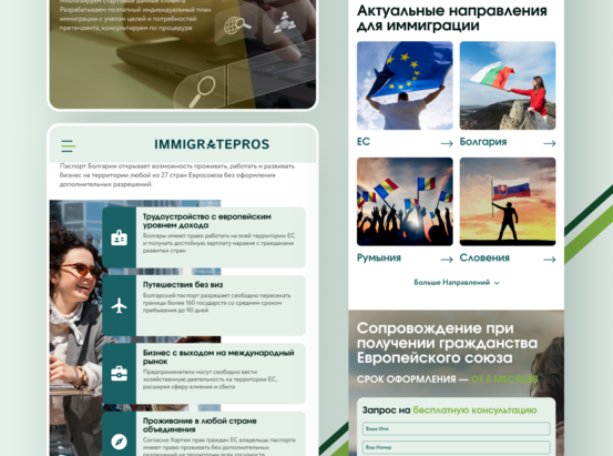 Moving with Ease: ImmigratePros Website