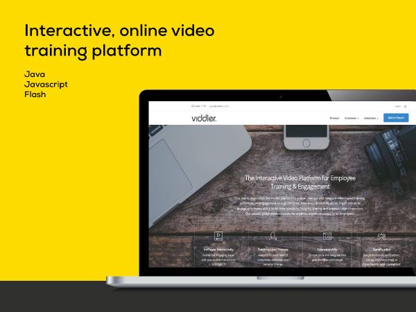 Interactive, online video training platform for Viddler