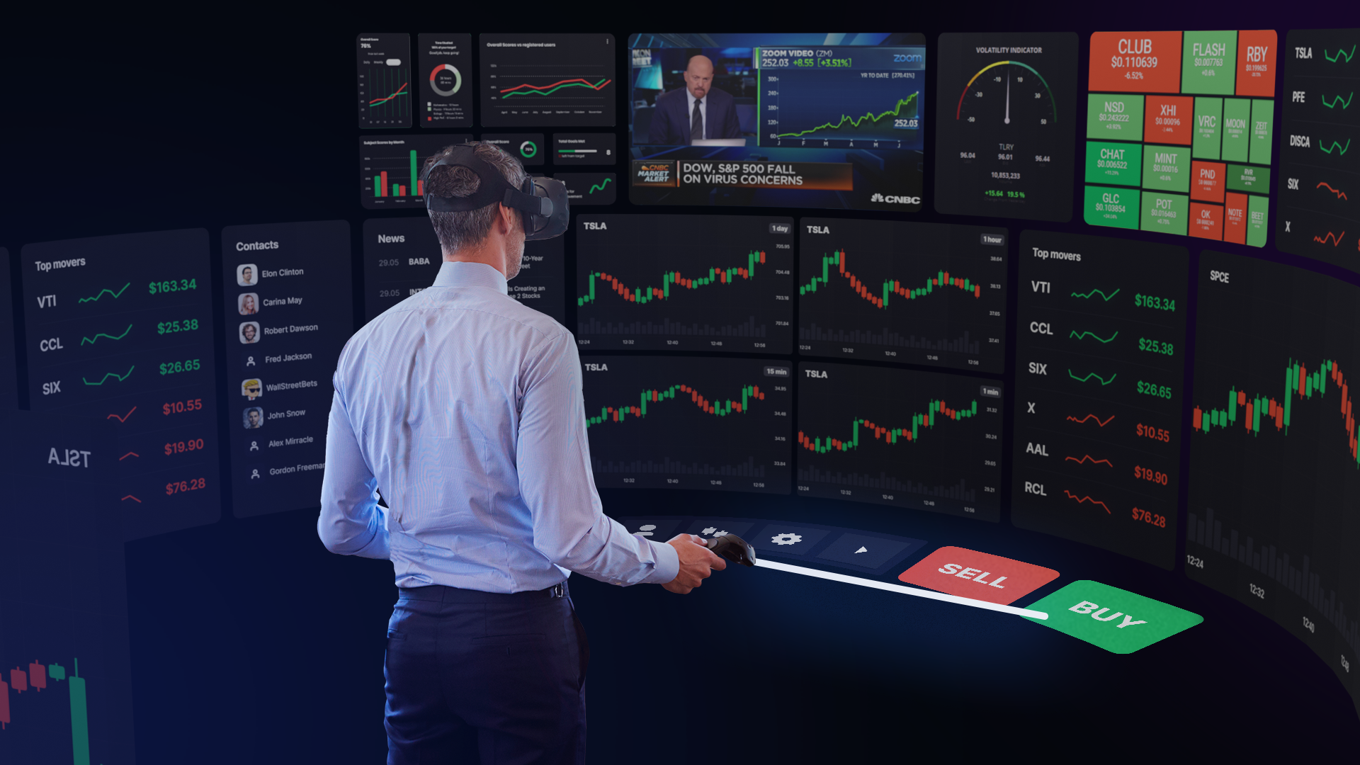 POC for the VR trading platform