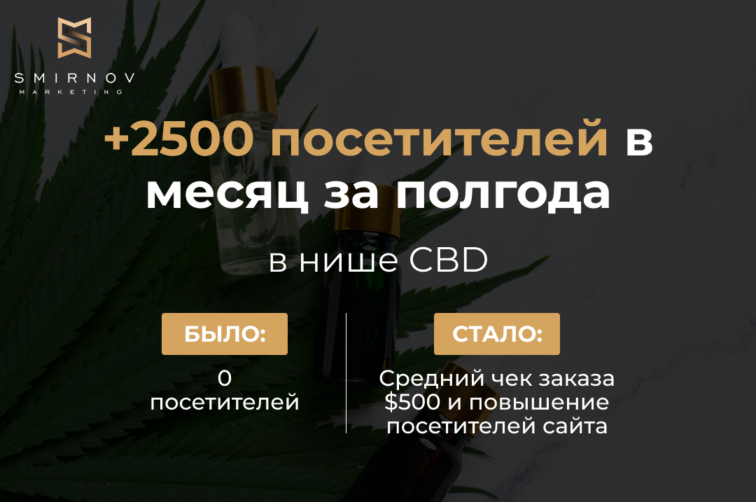 SEO в USA за полгода в нише CBD