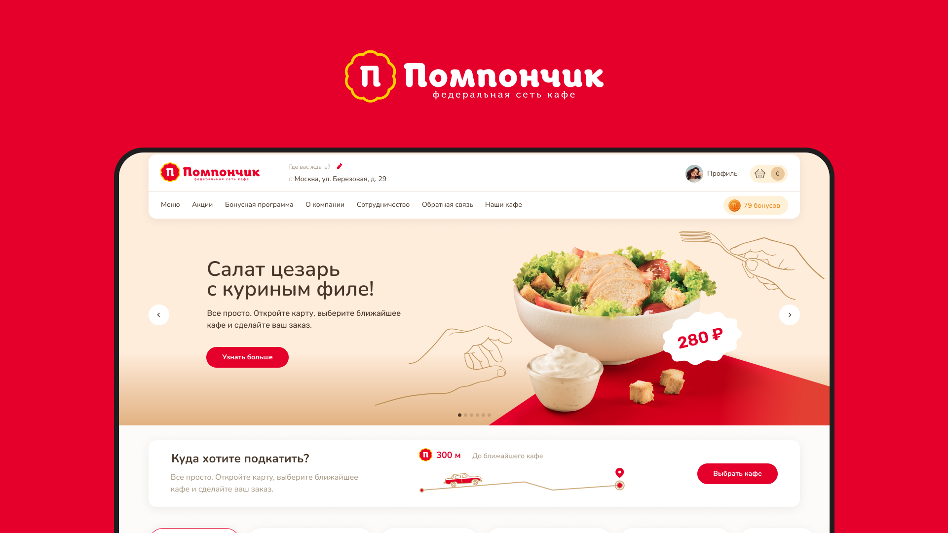 Разработка сайта «Помпончик»