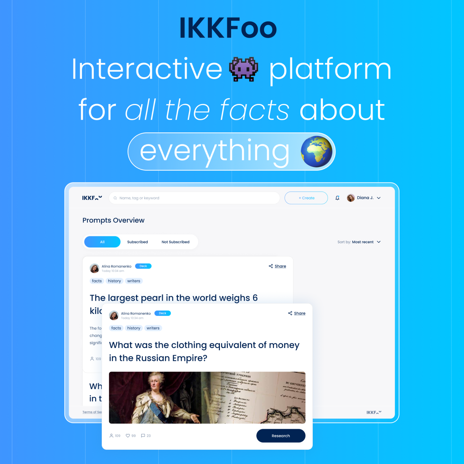 Приложение для организации контента IKKFoo