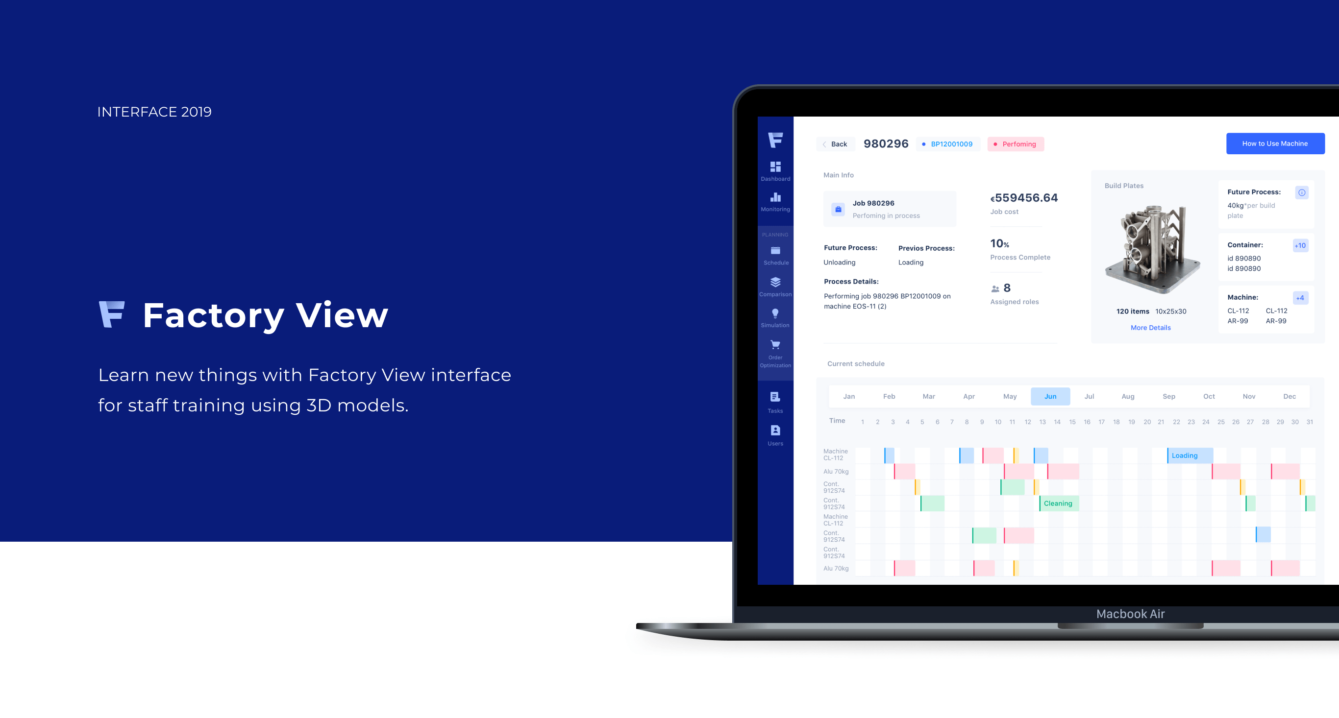 Factory View - Manufacturing Management Tool