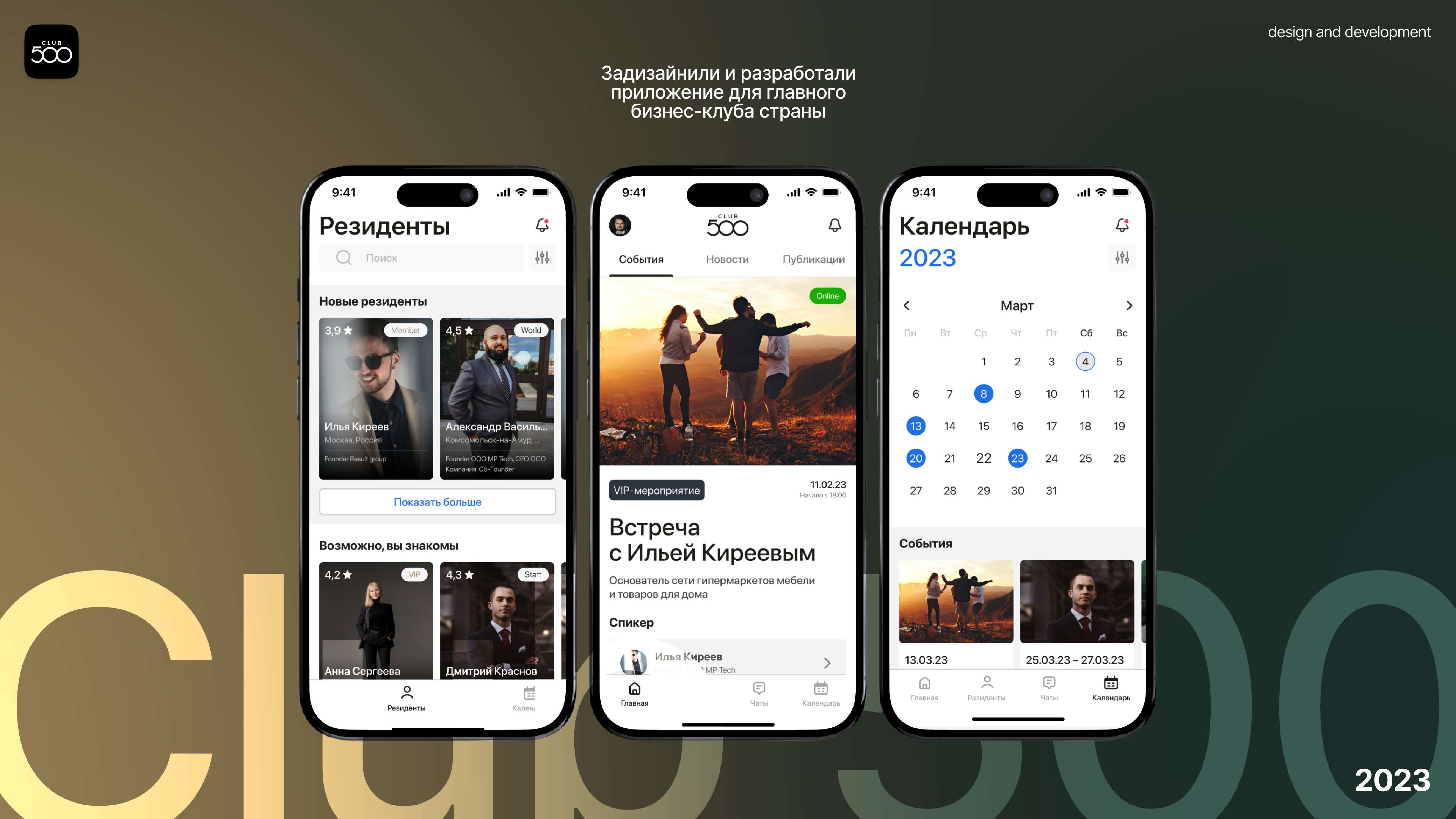 Мобильное приложение для Club 500 - удобная платформа для общения членов клуба 