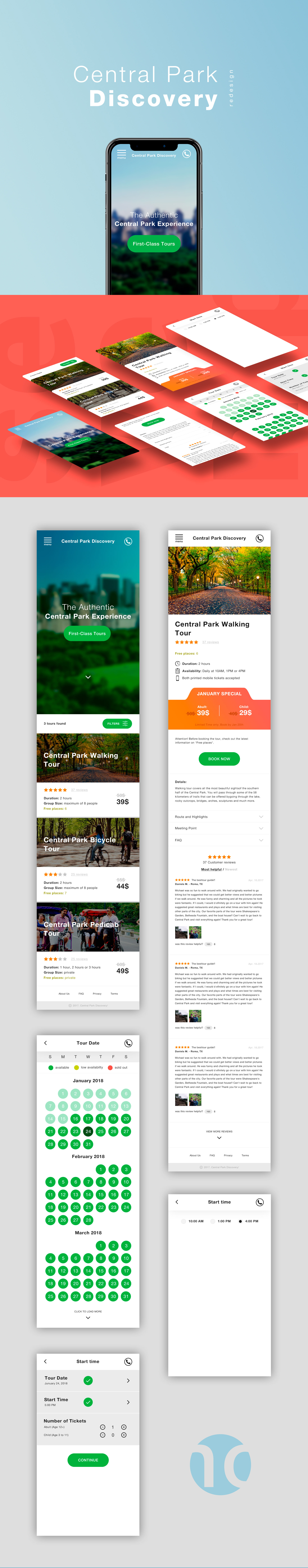 NY Central Park Discovery | Mobile app | Design 