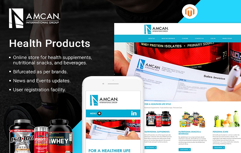 Health Products web application