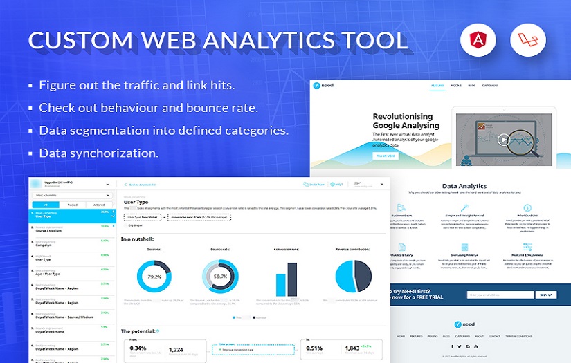 Custom web analytics tool