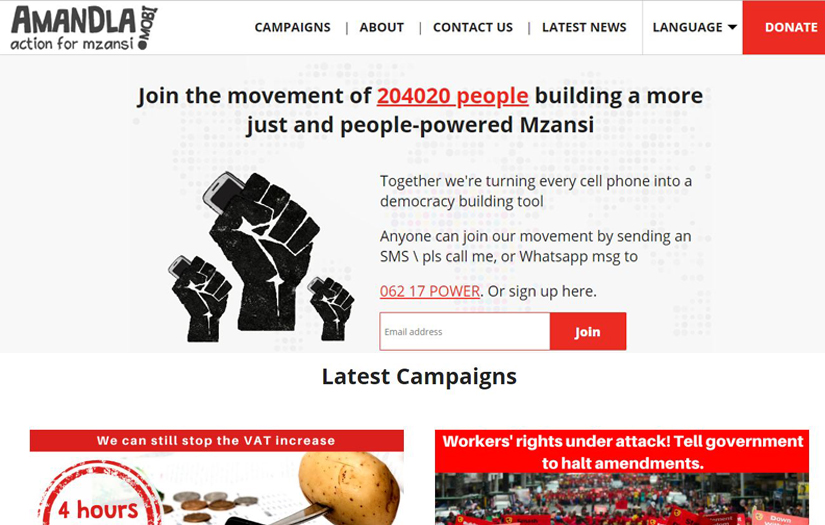 AMANDLA: COMMUNITY ADVOCACY ORGANISATION