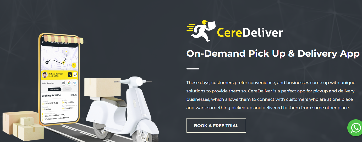 CereDeliver - On-Demand Pick Up & Delivery App 