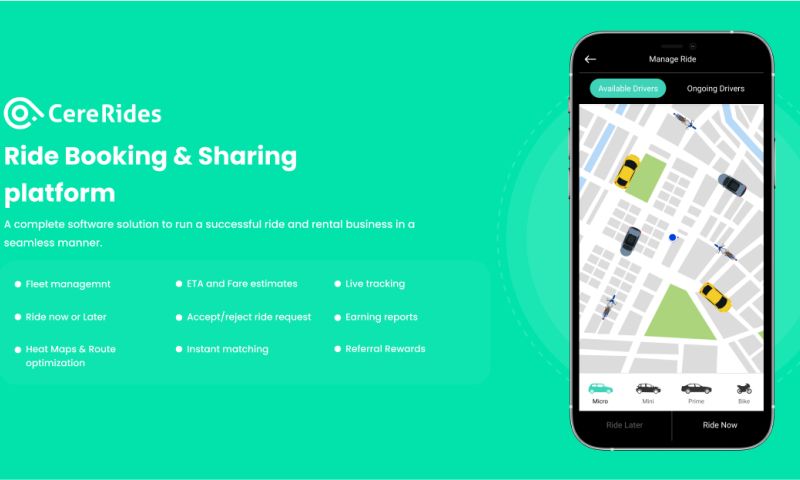 CereRides - Ride & Rental App Solution 