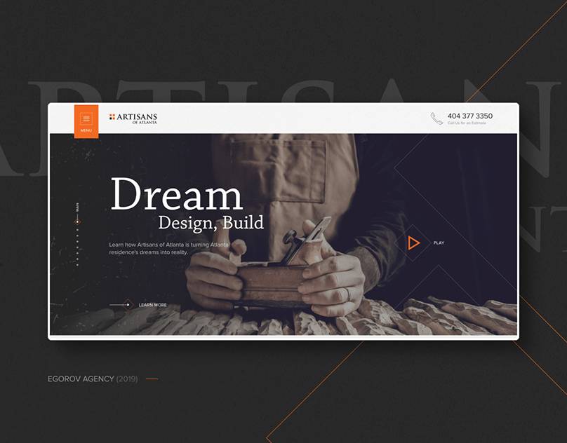 Artisans of Atlanta | Landing page | Design