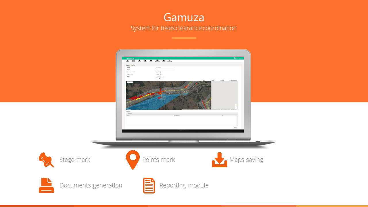 Gamuza- system for trees clearance coordination