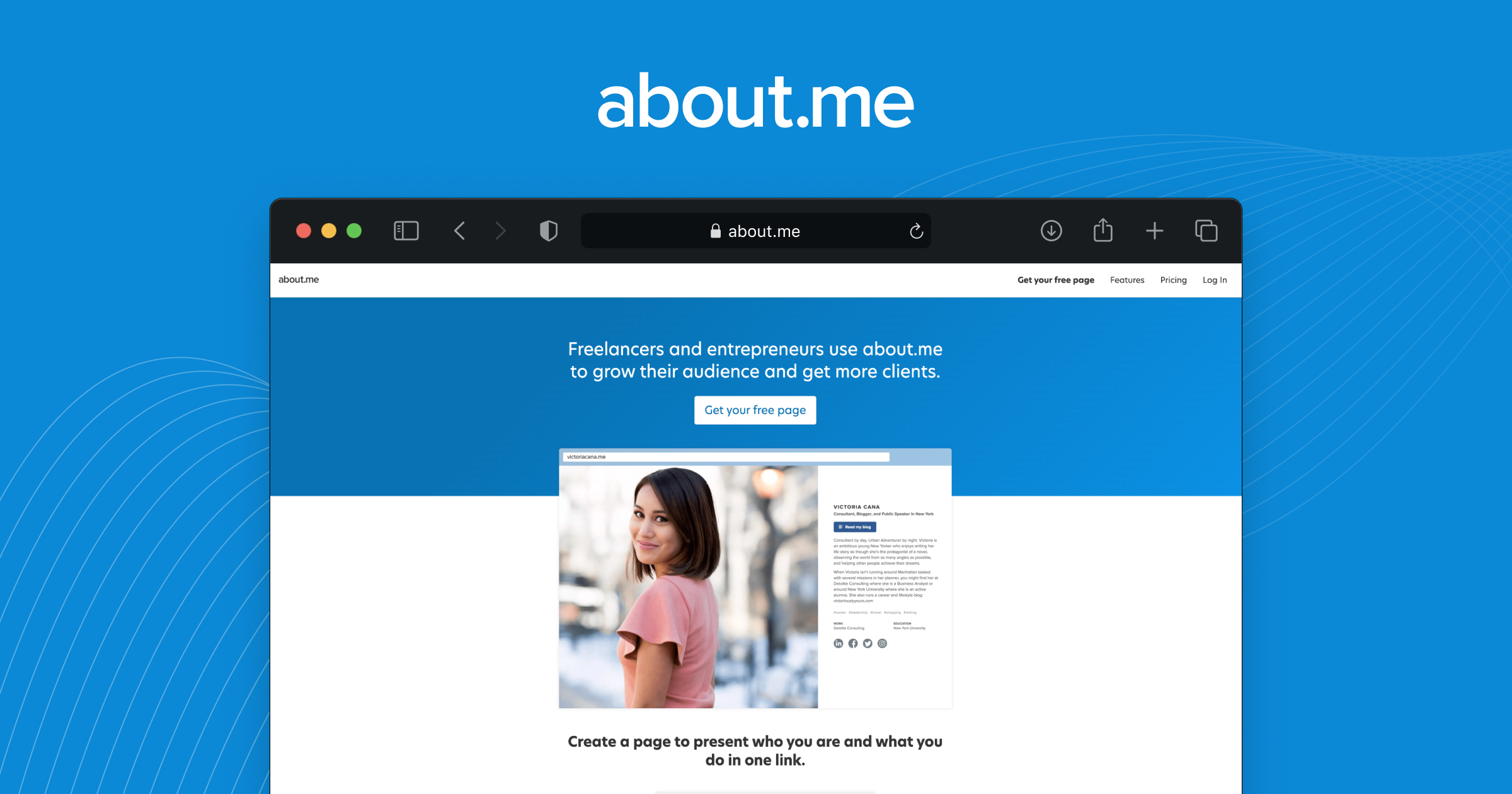 About.me — сервис для создания личной визитной карточки