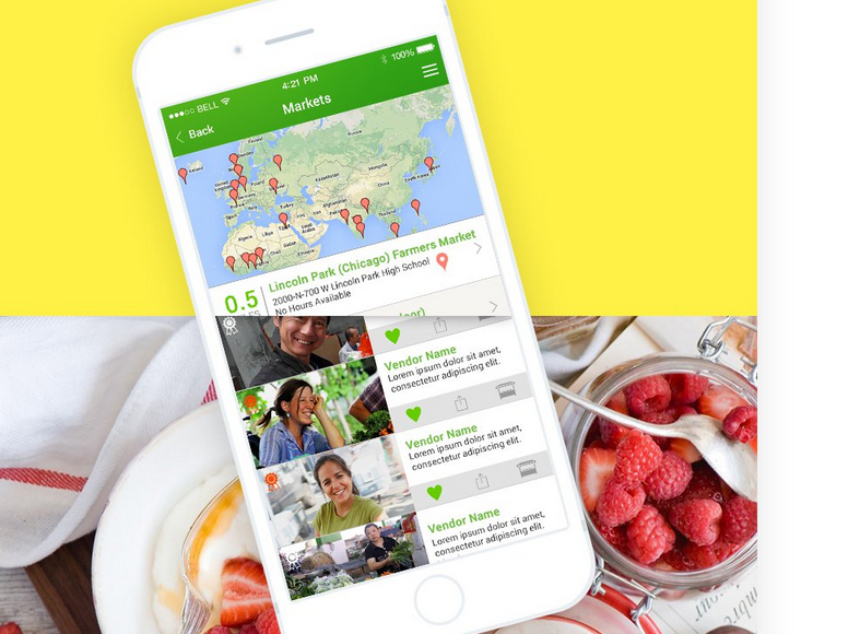 Foodlander - Local Farmers Market Finder App