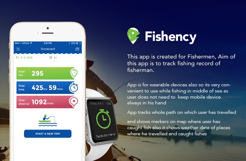  Fishency - Mobile App for iOS ad Apple Watch