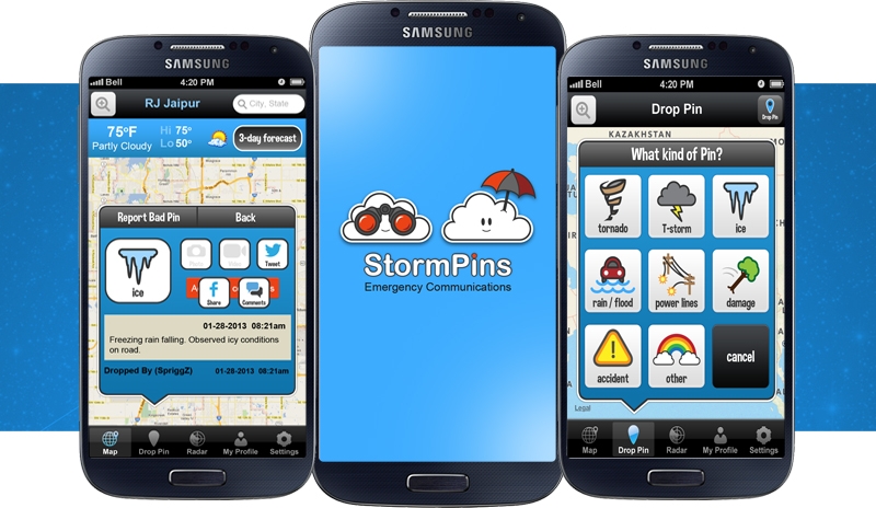 StormPins - Weather Alert App