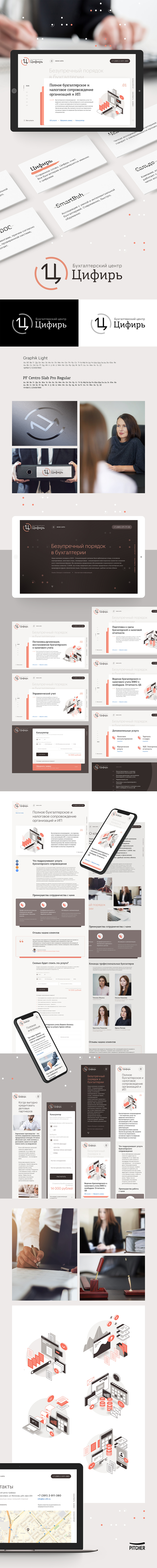 Брендинг и разработка сайта для бухгалтерского центра «Цифирь»