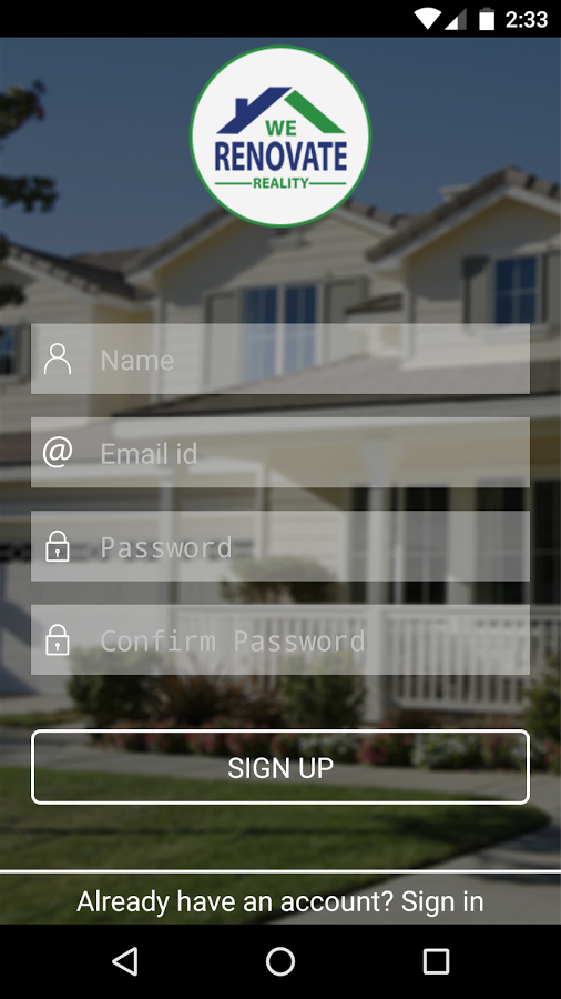 We Renovate Realty Mobile App